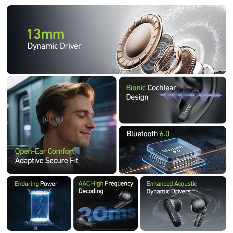 HTC NE94 Gaming TWS Earphones  - Headphones ulasan dan harga