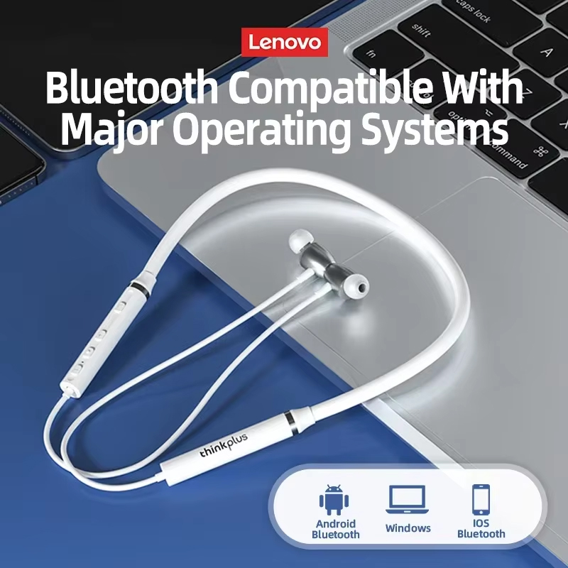 Origial Lenovo HE05X Bluetooth - Magnetic Neckband Sports Earphones ulasan dan harga