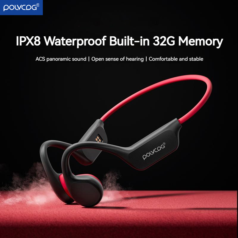 POLVCDG Bone Conduction Headse - Bone Conduction Running Headphones ulasan dan harga