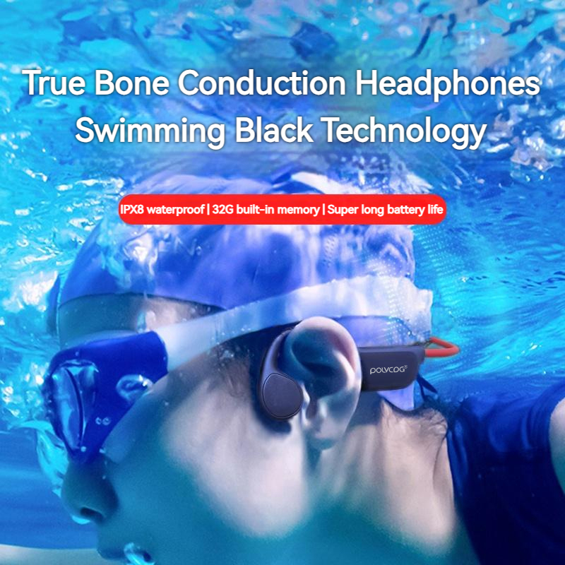POLVCDG Bone Conduction Headse - Bone Conduction Running Headphones ulasan dan harga