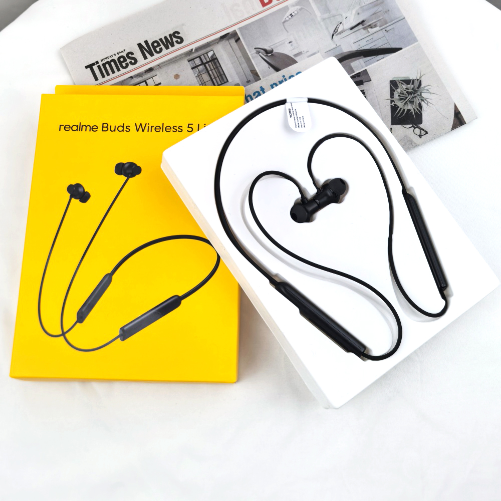 Realme Buds Wireless 5 Lite Ea - Magnetic Neckband Sports Earphones ulasan dan harga